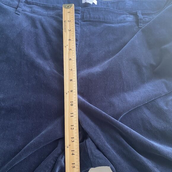 J. Jill Corduroy Pants Plus Size 28 Navy Blue Ankle Minimalist Classic Indie - Picture 4 of 8